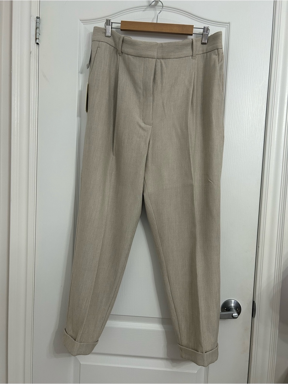 NEW Wilfred Aritzia Dashwood Cuffed Pant HERRING/BIRCH Size 16